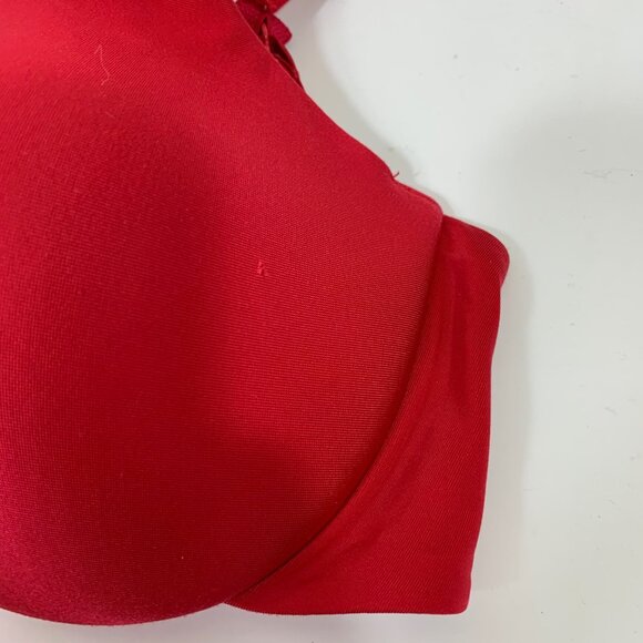 Maidenform One Fab Fit Everyday Demi Underwire Bra in Cherry Red - Size 34C - Picture 3 of 7